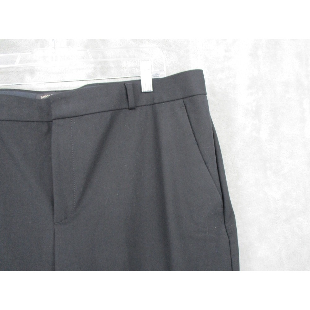 Banana Republic Pants 16 Black Stretch Career Office Work Trouser Minimalist - Picture 5 of 9